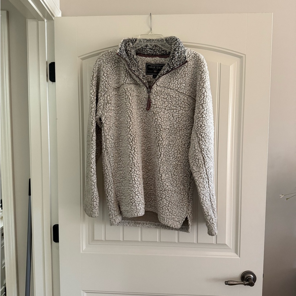True Grit quarter zip pullover sweater